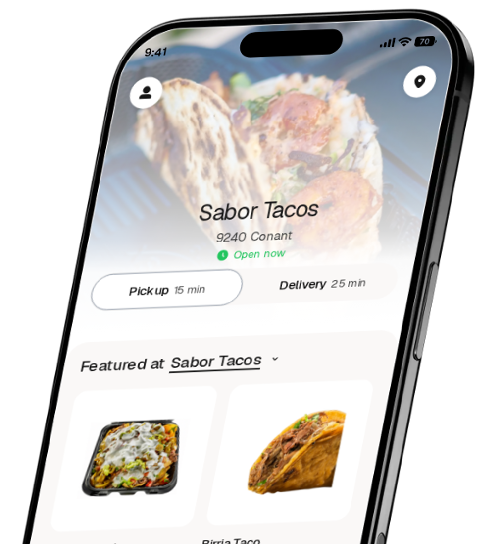 Sabor Tacos app preview