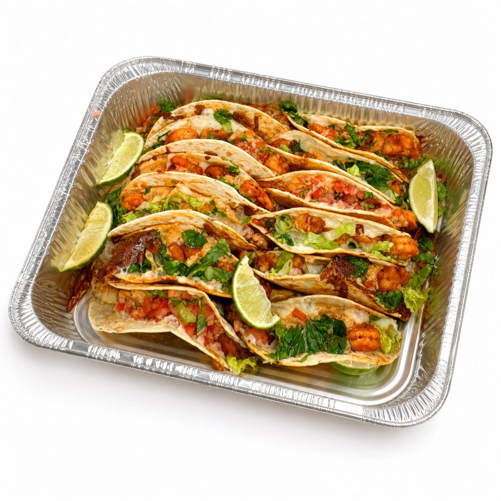 12 Shrimp Taco Tray.