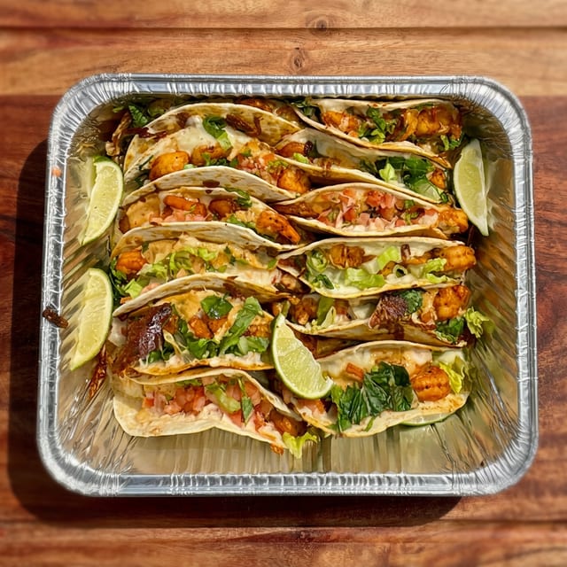12 Shrimp Taco Tray.