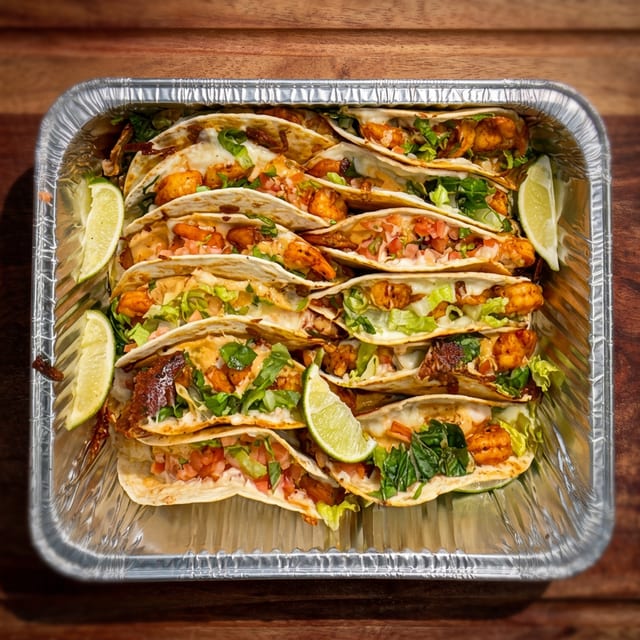 12 Shrimp Taco Tray.